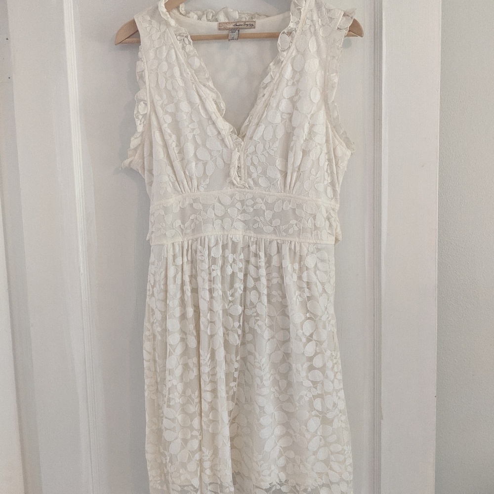 American rag lace white dress